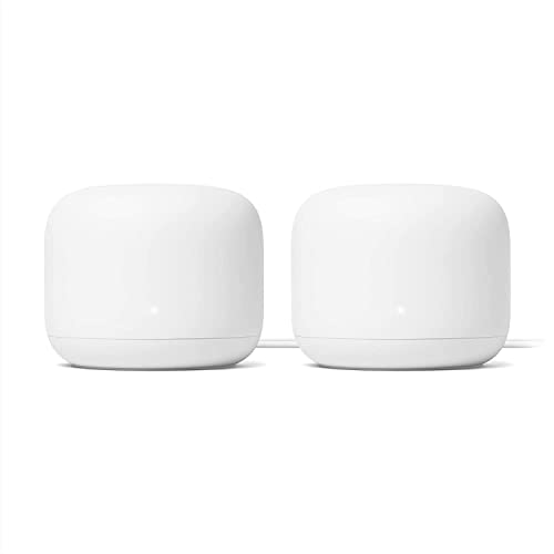 Google Nest Wifi Router 2 Pack (2nd Generation) 4x4 AC2200