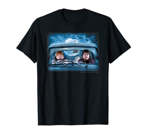 Harry Potter Ron & Harry In The Flying Car T-Shirt