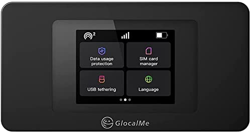 GlocalMe DuoTurbo 4G LTE Portable WiFi Mobile Hotspot for Travel,