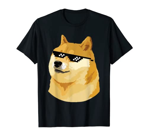 Doge T-shirt with deal with it glasses