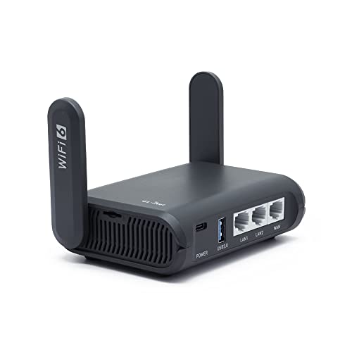 GL.iNet GL-AXT1800 (Slate AX) Pocket-Sized Wi-Fi 6 Gigabit Travel Router,