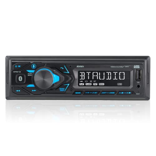 JENSEN MPR210 7 Character LCD Single DIN Car Stereo Receiver