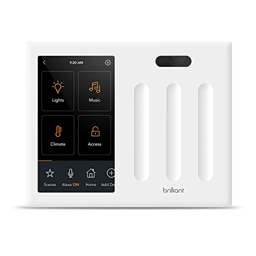 Brilliant Smart Home Control (3-Switch Panel) — Alexa Built-In &