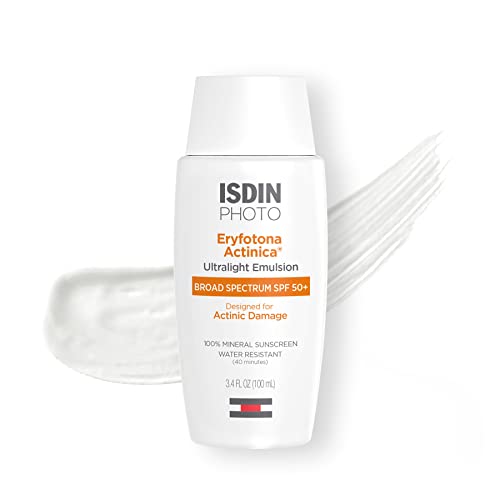 ISDIN Eryfotona Actinica Zinc Oxide and 100% Mineral Sunscreen Broad