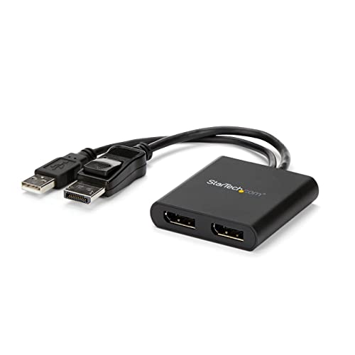 StarTech.com 2-Port Multi Monitor Adapter - DisplayPort 1.2 MST Hub
