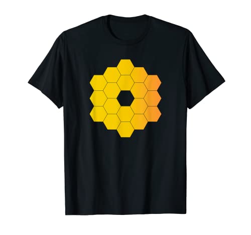 Hexagon Mirror Design Space Telescope Science Universe T-Shirt