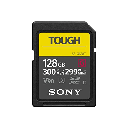 Sony TOUGH-G series SDXC UHS-II Card 128GB, V90, CL10, U3,