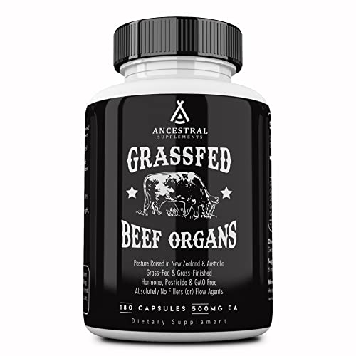 Ancestral Supplements Grass Fed Beef Organ Supplement, Supports Whole Body