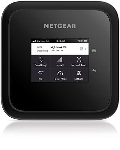 NETGEAR Nighthawk M6 5G WiFi 6 Mobile Hotspot Router (MR6150)–
