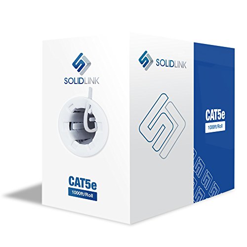 SolidLink - SL600 CAT5e 1000ft Premium UTP Ethernet Cable 24AWG