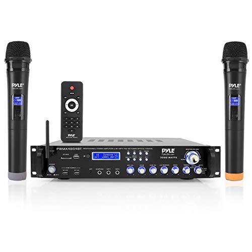 Pyle Bluetooth Multi-Channel Hybrid Pre-Amplifier System - 3000W Home Audio