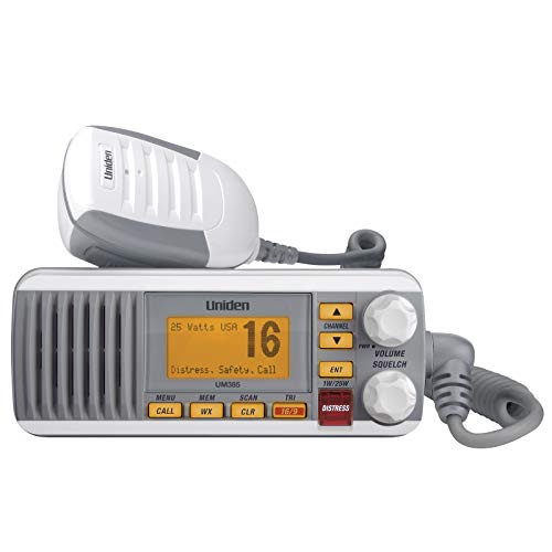 Uniden UM385 25 Watt Fixed Mount Marine Vhf Radio, Waterproof