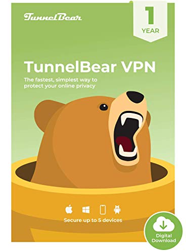 TunnelBear VPN | Wifi & Internet Privacy, Unlimited Data, 5