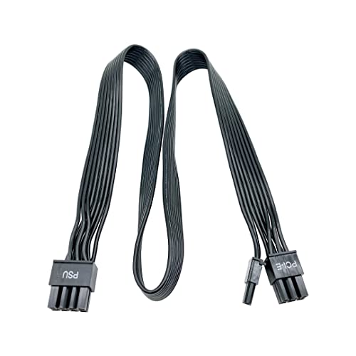 Certusfun PCIE Cable for Corsair, 65CM Male to Male 8