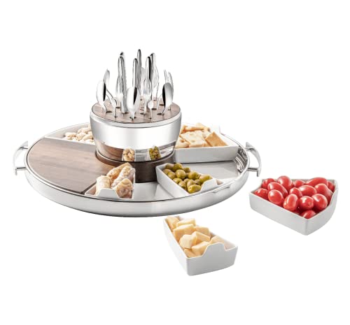 Christofle Mood Party Silver-Plated 24-Piece Flatware Set #0065599 & Stainless