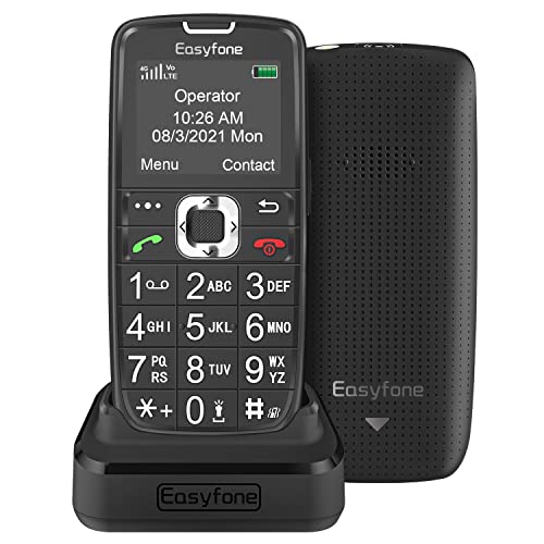 Easyfone Prime-A6 4G Big Button Feature Cell Phone | Easy-to-Use
