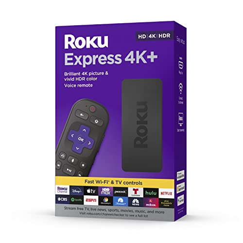 Roku Express 4K+ | Streaming Player HD/4K/HDR with Roku Voice