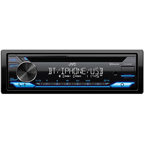 JVC KD-SR86BT - CD Car Stereo, Single Din, Bluetooth Audio