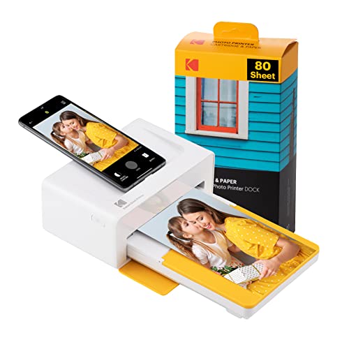 KODAK Dock Plus 4PASS Instant Photo Printer (4x6 inches) +