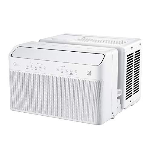 Midea 8,000 BTU U-Shaped Smart Inverter Window Air Conditioner–Cools up
