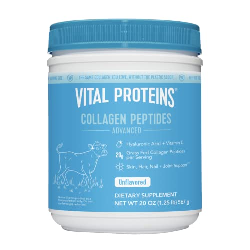 Vital Proteins Collagen Peptides Powder with Hyaluronic Acid and Vitamin