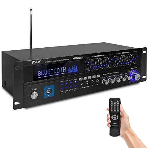Pyle 6-Channel Bluetooth Hybrid Home Amplifier - 2000W Home Audio
