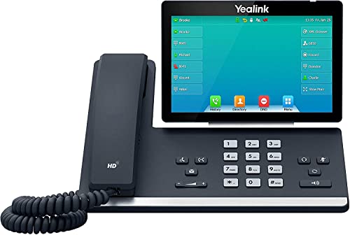 Yealink T57W IP Phone, 16 VoIP Accounts. 7-Inch Adjustable Color