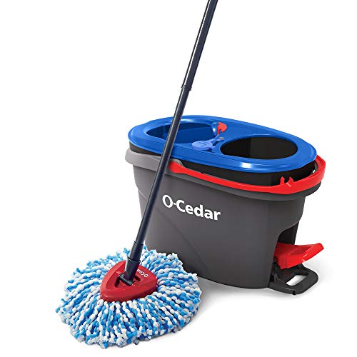 O-Cedar EasyWring RinseClean Microfiber Spin Mop & Bucket Floor Cleaning