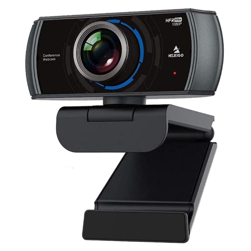 NexiGo N980P 1080P 60FPS Webcam with Microphone and Software Control,