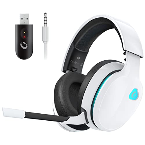 Gtheos 2.4GHz Wireless Gaming Headset for PC, PS4, PS5, Mac,