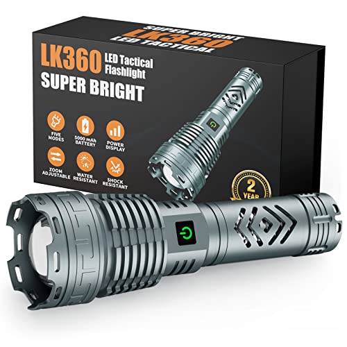 Dsstoc Rechargeable LED Flashlights High Lumens, 180,000 Lumens Super Bright