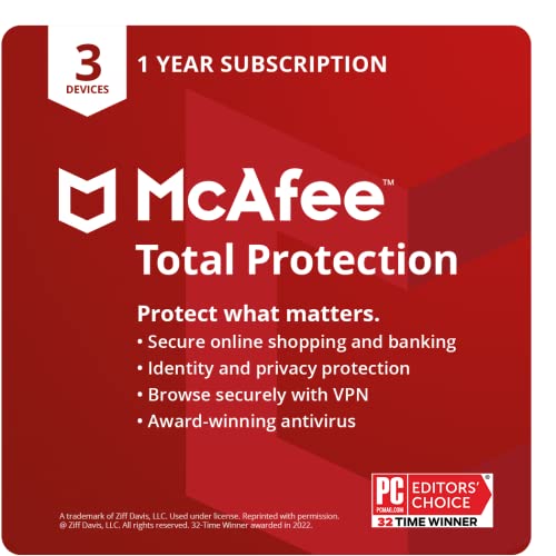 [Old Version] McAfee Total Protection 2022 | 3 Device |