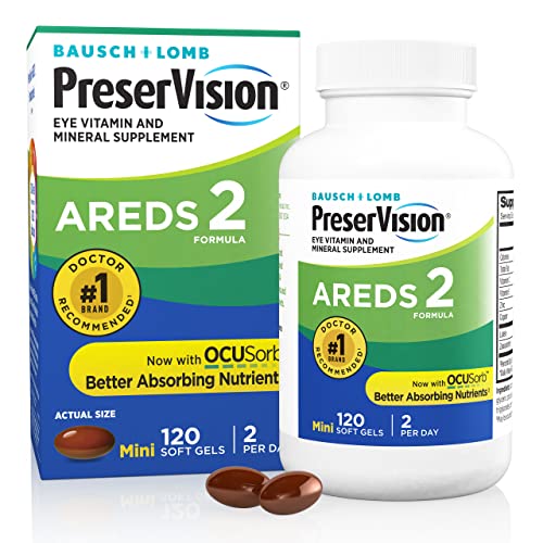 PreserVision AREDS 2 Eye Vitamin & Mineral Supplement, Contains Lutein,