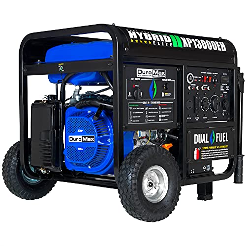 DuroMax XP13000EH Dual Fuel Portable Generator 13000 Watt Gas or