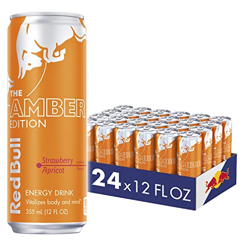 Red Bull Energy Drink, Amber Edition Strawberry Apricot, 12 fl