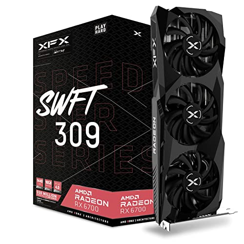 XFX Speedster SWFT309 Radeon RX 6700 Gaming Graphics Card with