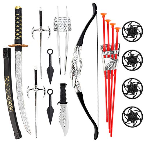 Liberty Imports Ninja Warrior Bow and Arrow Archery Set for