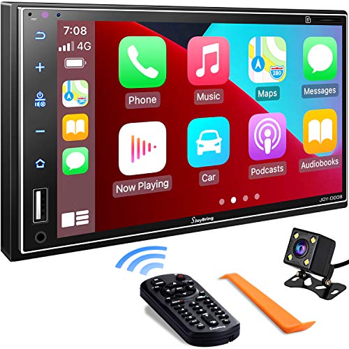 Double Din Car Stereo Compatible with Apple Carplay, 7 Inch
