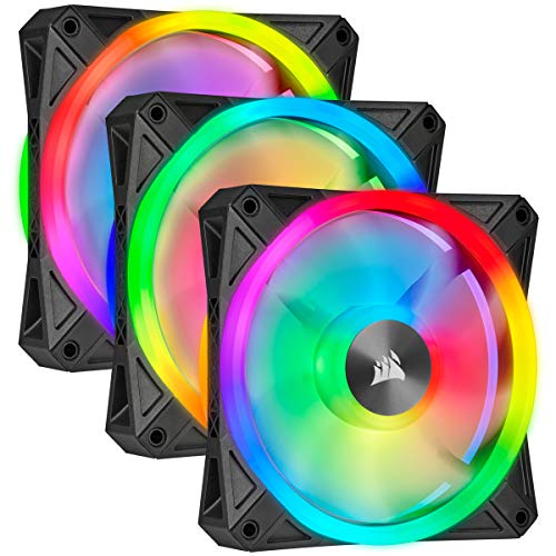Corsair QL Series, Ql120 RGB, 120mm RGB LED Fan, Triple
