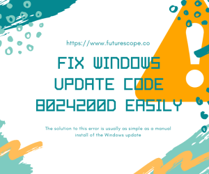 HOW TO Fix Windows Update Code 8024200d Easily