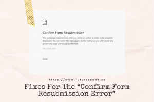 Confirm Form Resubmission Error