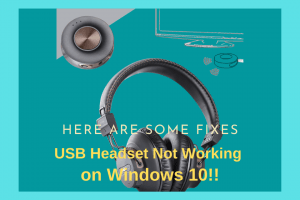 USB Headset Not Working on Windows 10