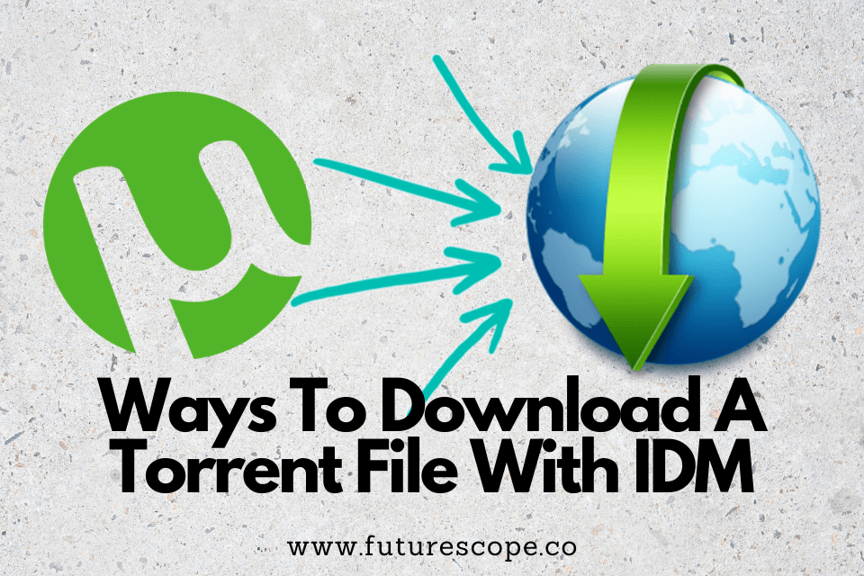 How to download a torrent file with IDM